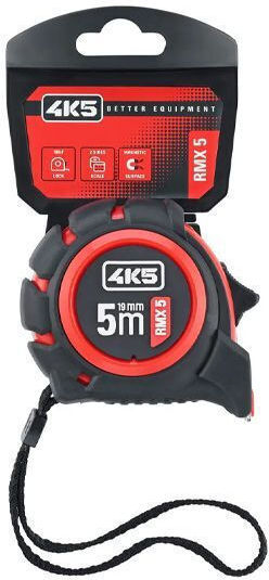 4k5 Rmx 5 Χαλύβδινη Μαγνητική Μετροταινία 5m 19mm