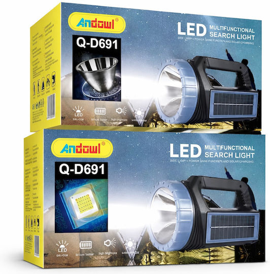 Andowl Επαναφορτιζόμενος Φακός LED