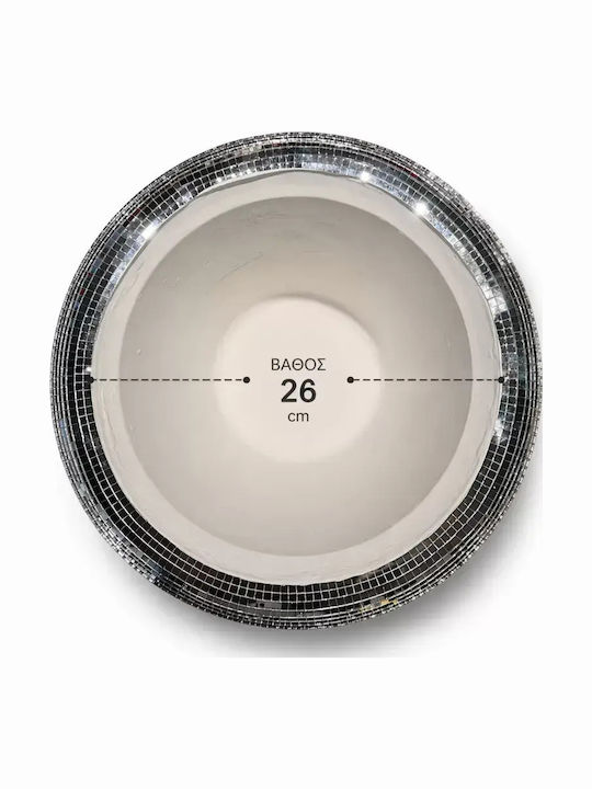 Διακοσμητικό Κασπω Γλάστρα Mirror 55cm Luxury Premium Disco Style Διακοσμητικό Κασπω Γλάστρα Mirror 55cm Luxury Premium Disco Style