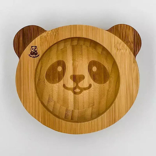 Pandaboo Kids Food Bowl Made of Bamboo Orange