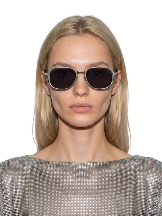 De Sunglasses Unisex Sonnenbrillen mit Beige Horn umrandetem Rahmen und Beige Gläsern GAVIN25GRPH-N