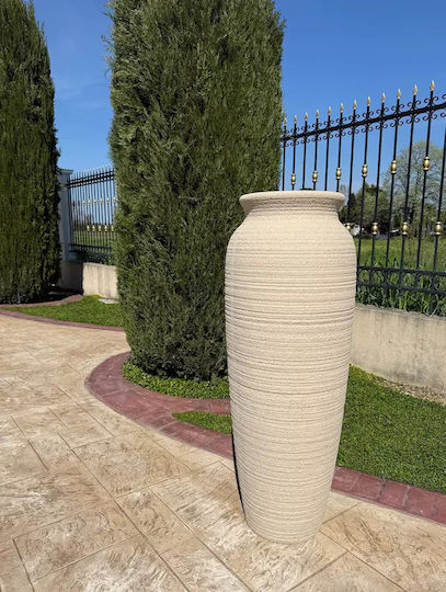 Decorative Vase Polyresin Beige 36x36xH44cm
