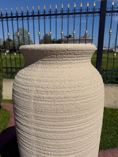 Decorative Vase Polyresin Beige 36x36xH44cm