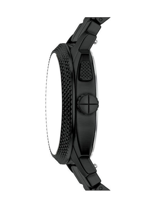 Fossil Machine Ρολόι Μπαταρίας με Μεταλλικό Μπρασελέ