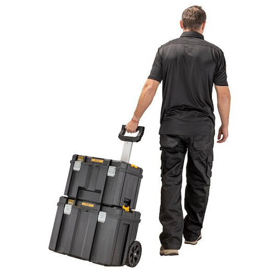 DEWALT TSTAK Τροχήλατο Πλαστικό Μπαούλο Μεταφοράς και Αποθήκευσης Εργαλείων Π63.5xB51.2xΥ43.2cm DWST83347-1