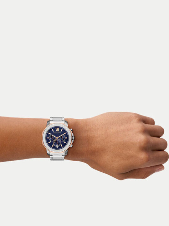 Michael Kors Prescott Men's Watch Battery Silver