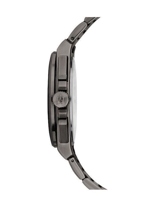 Maserati Men's Chronograph Battery Watch with Black Metal Bracelet