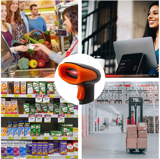 Handheld Scanner Wired With Readability 1D Barcodes