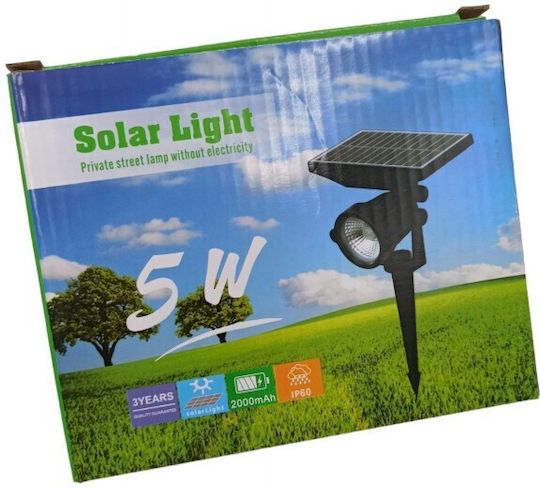 Spiked Solar Light 5W with Natural White Light 4000K