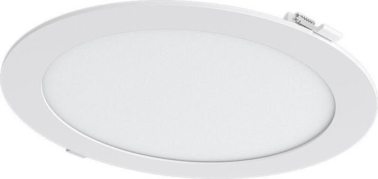 Braytron Στρογγυλό LED Panel 24W με Θερμό Λευκό Φως 3000K