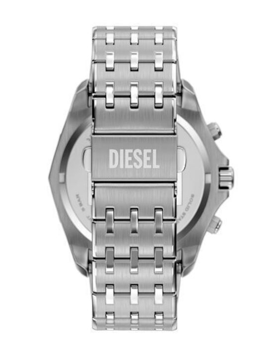 Diesel Womens Watch Chronograph Battery with Gray Metal Bracelet