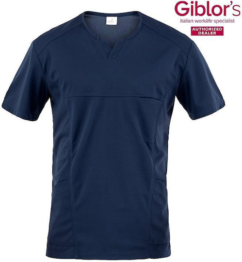 Giblor's Rashguard Bucătar Albastru cu Mâneci scurte