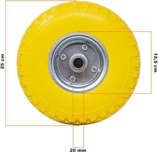 Bakaji 02839106 Polyurethane Wheels for Stroller