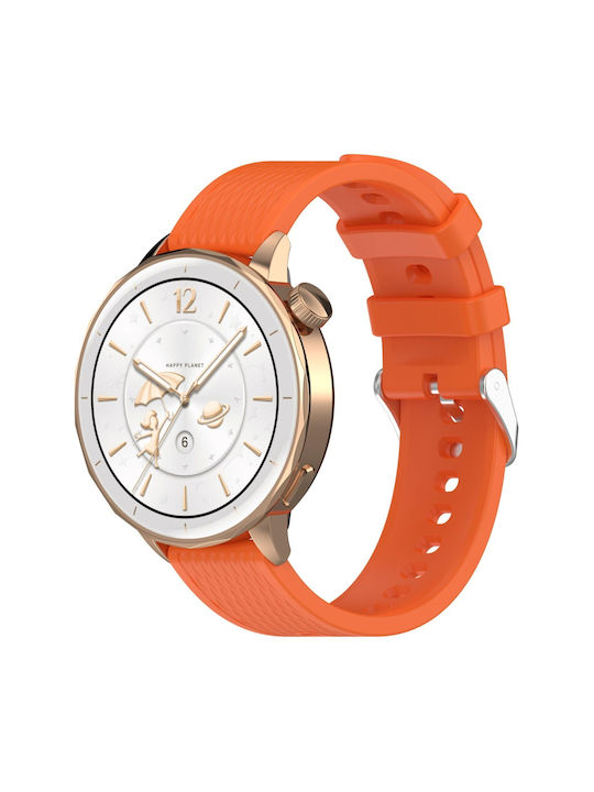Λουράκι Σιλικόνης Πορτοκαλί (Universal Silicone Strap For Watch)