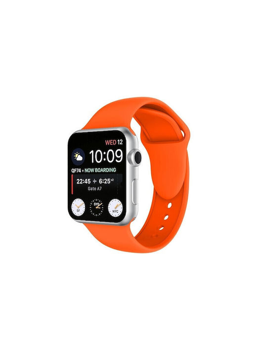 Λουράκι Σιλικόνης Πορτοκαλί (Apple Watch 38/40/41/42mm)