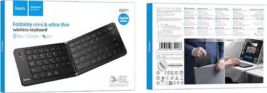Hoco GM71 Ασύρματο Bluetooth Πληκτρολόγιο Αγγλικό US