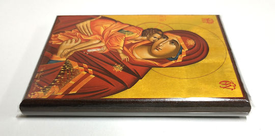 Holy Mary Christ Sweet Kissing Saint Icon Frame Category Paper Krn No 0 Dimension 10.0cm X 14.0cm Icon Wood Mdf S&k Byzantine Icons