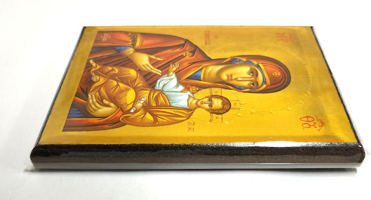Holy Mary Christ Guide Soumela Saint Icon Frame Category Paper Krn No 0 Dimension 10.0cm X 14.0cm Icon Wood Mdf S&k Byzantine Icons