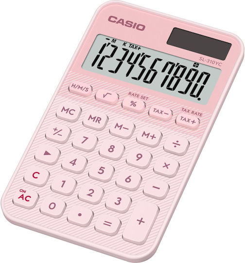 Casio Accounting Calculator 10 Digits in Pink Color