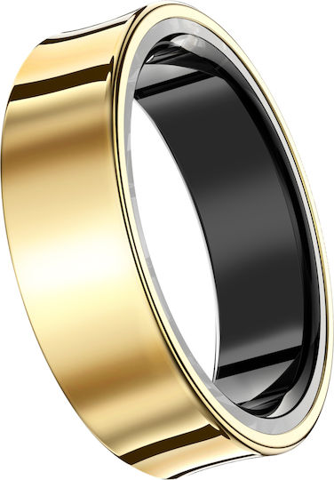 Avizar R09 Intelligenter Ring 18.1mm Wasserdicht mit Herzfrequenzsensor Gold