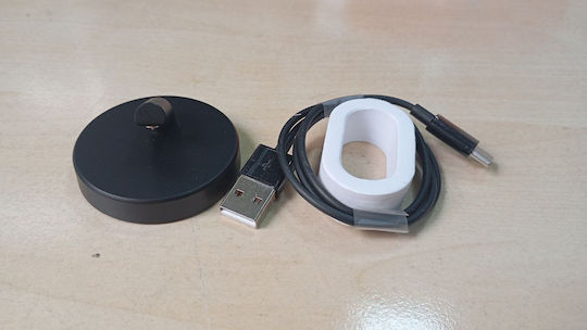 Amovan Smart Ring 17.3mm Αδιάβροχο με Παλμογράφο Μαύρο