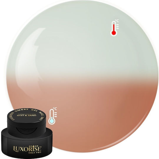 Gel UV Nail Art Babyboomer Luxorise Cushion Ombre Termo Azur Nisipuri 2ml