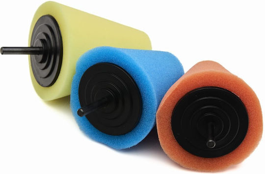 Kraft & Dele KD1592 Σφουγγάρια Γυαλίσματος 150mm με Άξονα 3τμχ