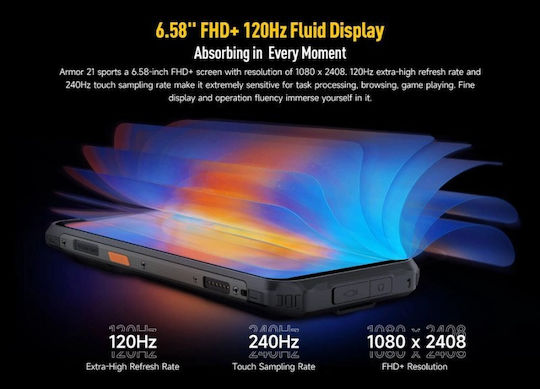 Ulefone Armor 21 Dual SIM (8/256GB) Ανθεκτικό Smartphone Μαύρο