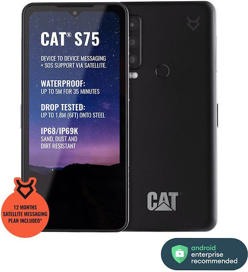 CAT S75 5G Dual-SIM (6GB/128GB) Widerstandsfähig Smartphone Schwarz