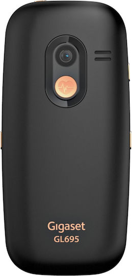 Gigaset GL695 Single SIM Κινητό με Μεγάλα Κουμπιά Μαύρο