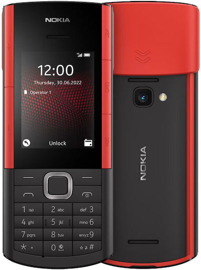 Nokia 5710 XpressAudio Dual SIM Mobile with Buttons Black/Red