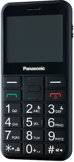 Panasonic KX-TU155 Single SIM Κινητό με Μεγάλα Κουμπιά Μαύρο