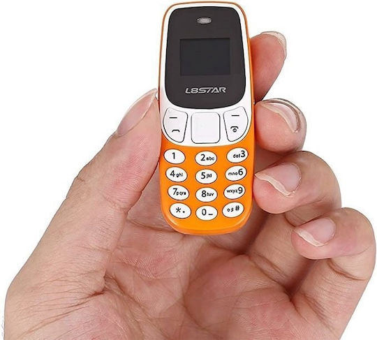 L8STAR BM10 Mini Dual SIM Mobile with Buttons Orange
