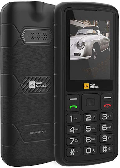 AGM M9F Dual SIM Ανθεκτικό Κινητό με Κουμπιά Μαύρο / Πορτοκαλί