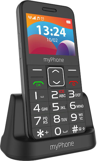MyPhone Halo 3 Dual SIM Κινητό με Μεγάλα Κουμπιά (Αγγλικό) Μαύρο