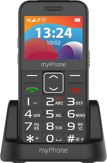 MyPhone Halo 3 Dual SIM Κινητό με Μεγάλα Κουμπιά (Αγγλικό) Μαύρο