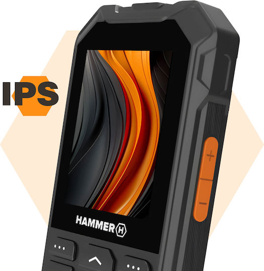 Hammer 6 LTE Dual SIM Ανθεκτικό Κινητό με Κουμπιά Μαύρο