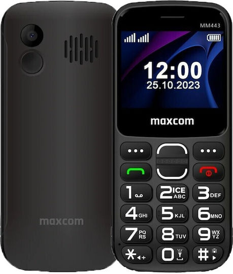 MaxCom MM443 Dual SIM Telefon Mobil cu Butoane Negru