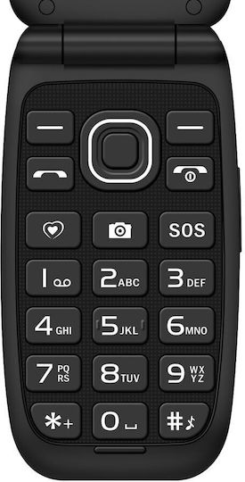 MaxCom Comfort MM828 Single SIM Κινητό με Κουμπιά Μαύρο