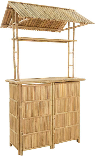 Bar-Tisch aus Bambus 115x95cm