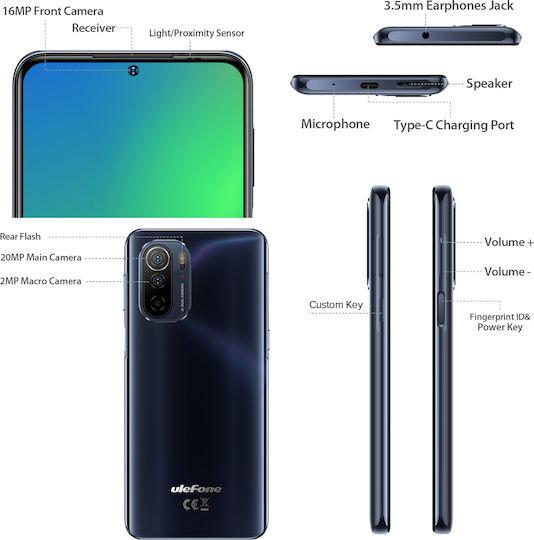 Ulefone Note 13P Dual SIM (4/64GB) Negru Stelar