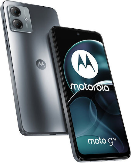 Motorola Moto G14 Dual SIM (4/128GB) Стоманен Сив