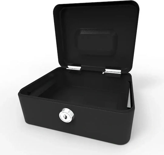 Deli Cash Box with Lock ET500 Black