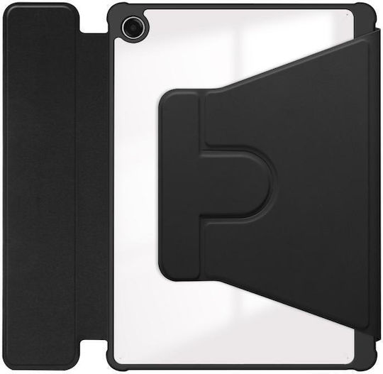 Shockproof Ultra Hybrid Flip Cover Περιστρεφόμενη Μαύρη (Samsung Galaxy Tab A11 Plus / A9 Plus)