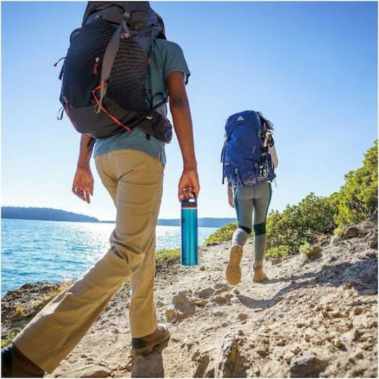 Hydro Flask Μπουκάλι Θερμός Ανοξείδωτο 710ml ΘΕΡΜΟΣ LIGHTWEIGHT WIDE FLEX CAP B OBSIDIAN