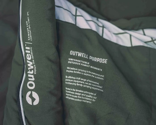 Outwell Schlafsack Semi-Doppel Camper Lux Grüne