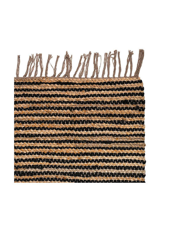 Fylliana Rectangular Jute Rug Black-Brown 60x120cm