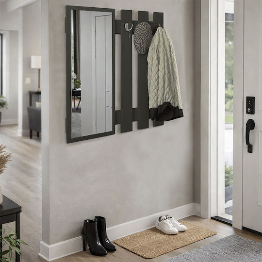 Megapap Wall Hanger Folin Wooden Gray 90x4cm