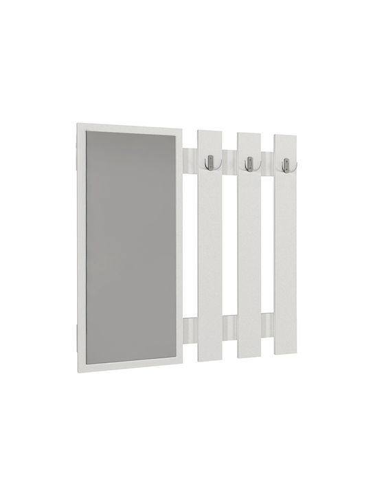 Megapap Wall Hanger Folin Wooden White 90x4cm