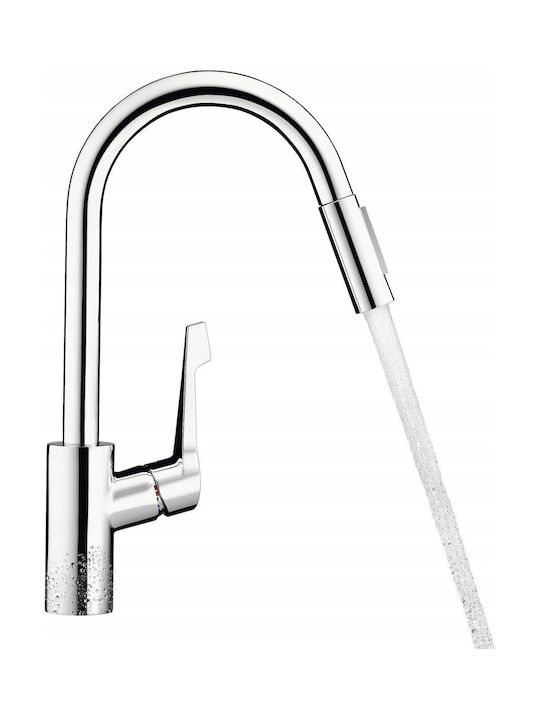 Hansgrohe Kitchen Faucet Counter with Shower Silver